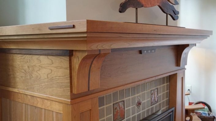 Fireplace Mantle Corner By Garner Woodworks Asheville NC