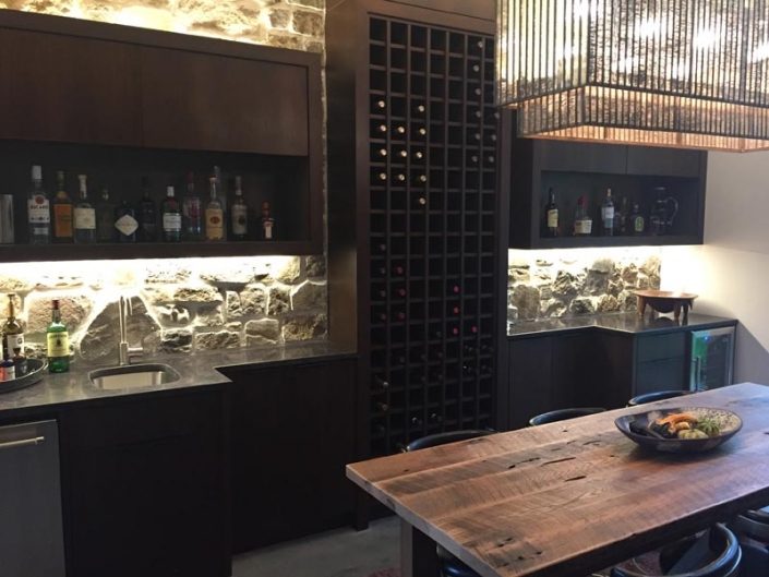 Wet Bar and Wine Storage Rack By Garner Woodworks