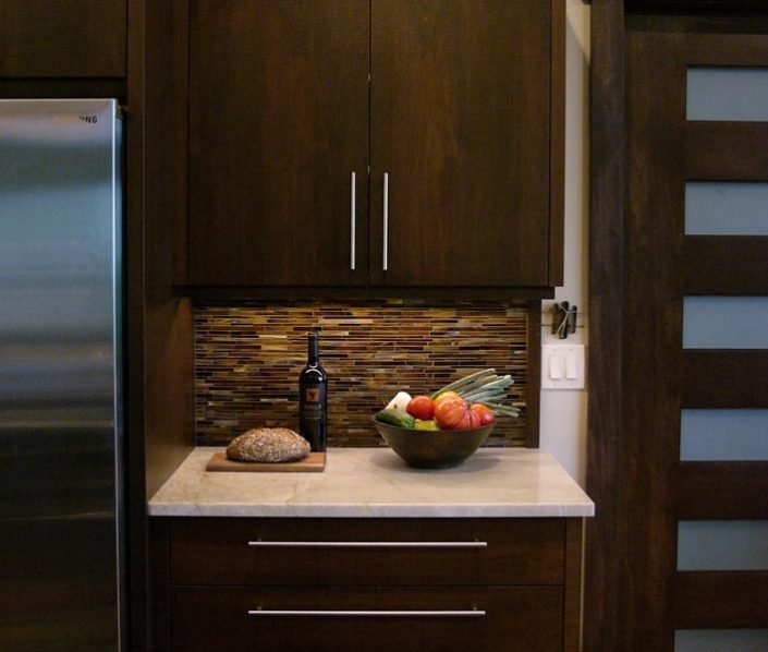 Prep Area By Refrigerator By Garner Woodworks